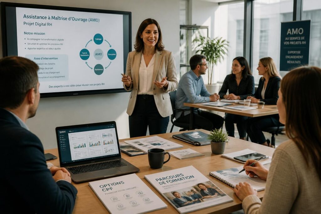 découvrez notre formation amo avec options cpf, amoa sirh et divers parcours pour maîtriser l’assistance à maîtrise d’ouvrage et optimiser vos compétences professionnelles.
